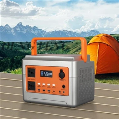 Portable Power Station 600W Solar Generator Backup Lithium Battery With 2*220V AC 3* USB Output Type-C LED Light For Outdoor Camping