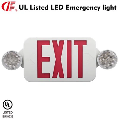 DF-2 Red LED Exit Sign With Emergency Lights For Business