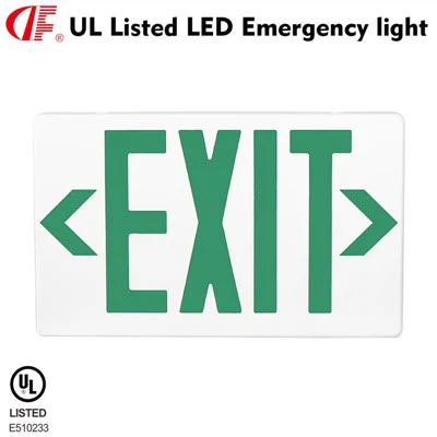 DF-3 Green Emergency Double Sided Exit Light Fixture Light Exit Sign UL Listed