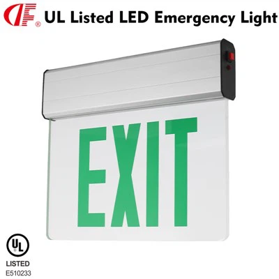 DF-3G UL Listed Edge-lit Aluminum LED Emergency Exit Sign China Manufacture And Factory