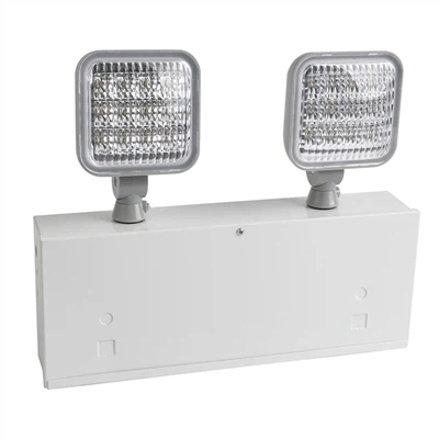 UL Listed Metal Enclosure Emergency Light Dual Heads With Battery Backup